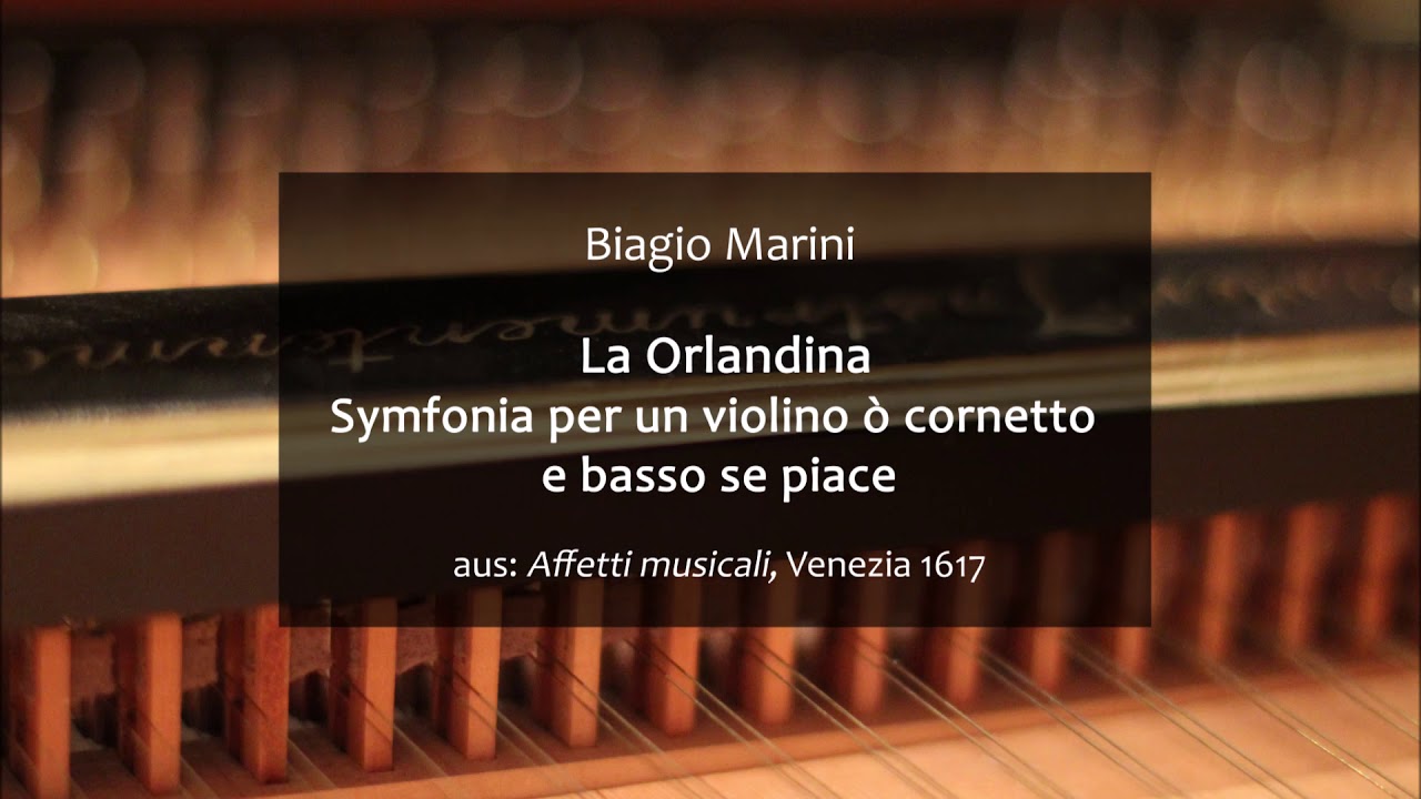 Biagio MARINI - La Orlandina | Isolde Zerer, Luise Catenhusen