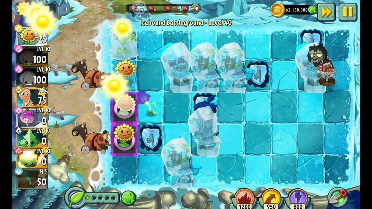 Plants Vs Zombies 2: Icebound Battleground | Levels 38, 39, 40 #zombies #plantsvszombies #pvz #jump