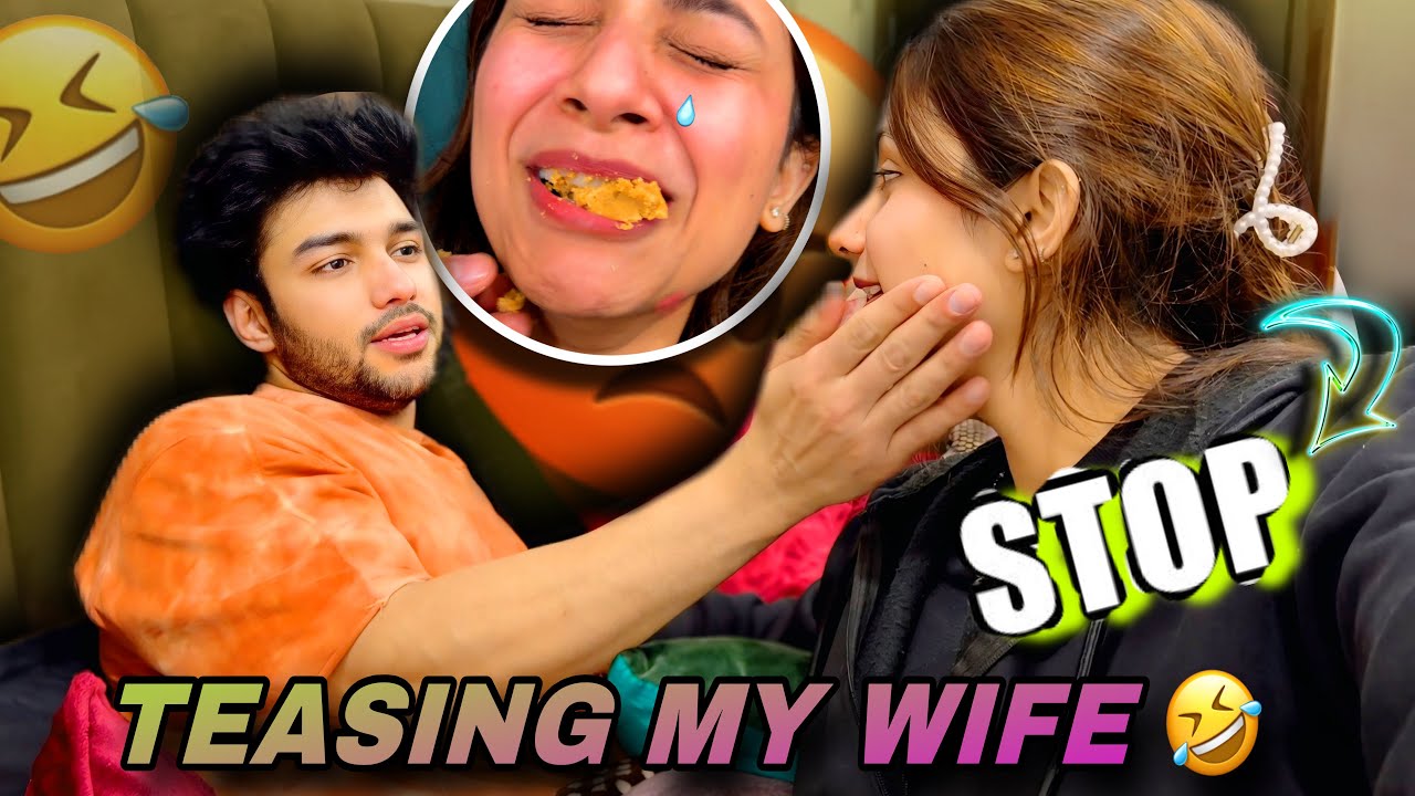 TEASING MY WIFE 🤣| @tusharshrutivlogs 