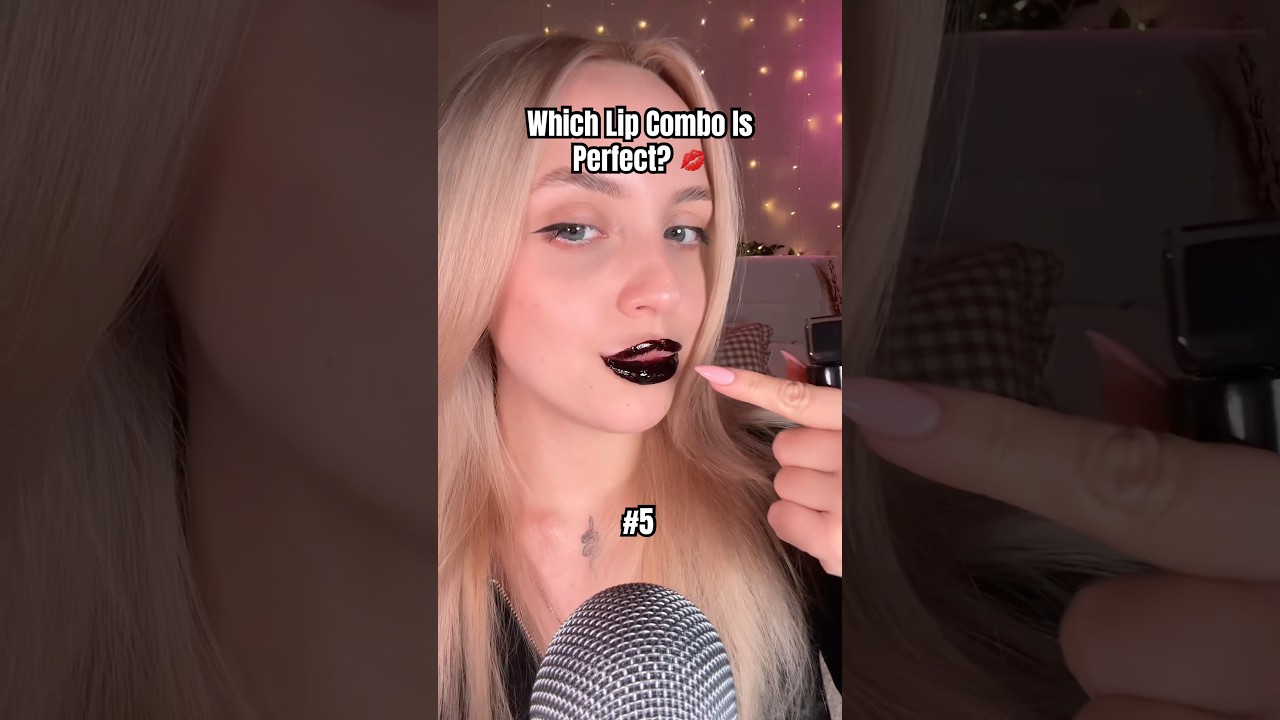 Which one looks best on me? 💋 #asmr #lipstick #asmrmakeup #lips #shortsasmr