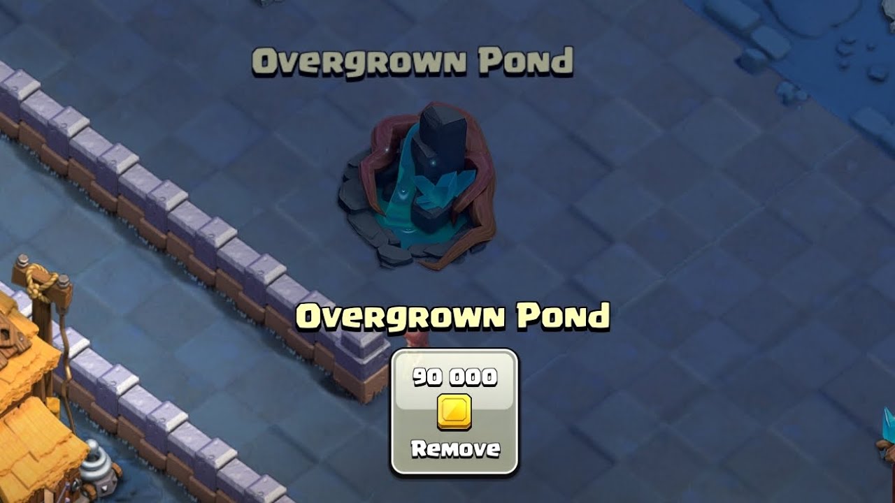 WHAT IS INSIDE OVERGROWN POND IN COC BUILDER BASE 🤯