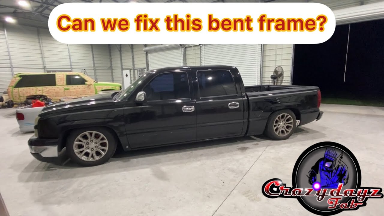 2007 Silverado bent frame repair with a monster notch install.