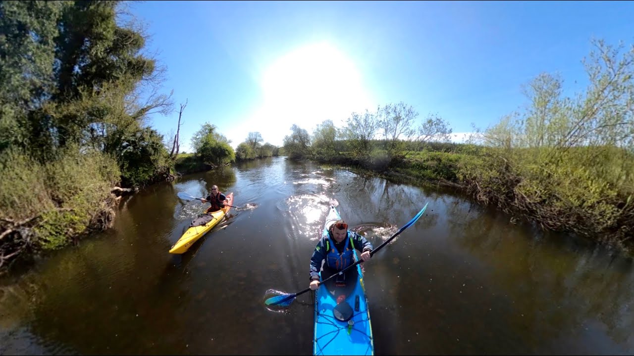Kayaking the Annalee river from Cootehill to Killykeen Co. Cavan, Ireland