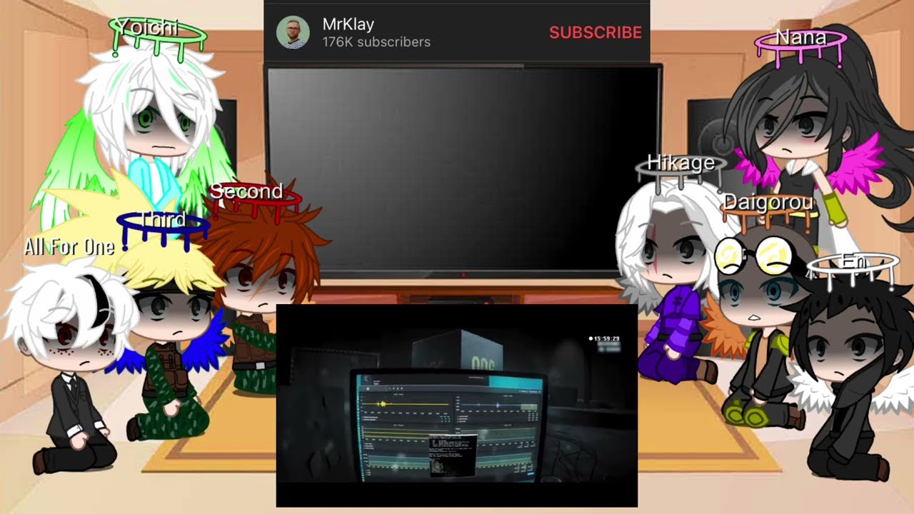 OFA Users And AFO React To SCP 096 // Halloween Special //Gacha Club