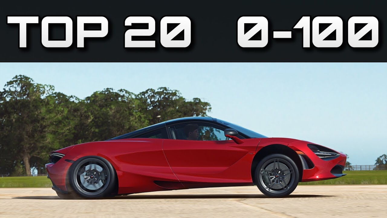 TOP 20  FASTEST 0-100 CARS | Forza Horizon 4 | Crazy Accelerations!