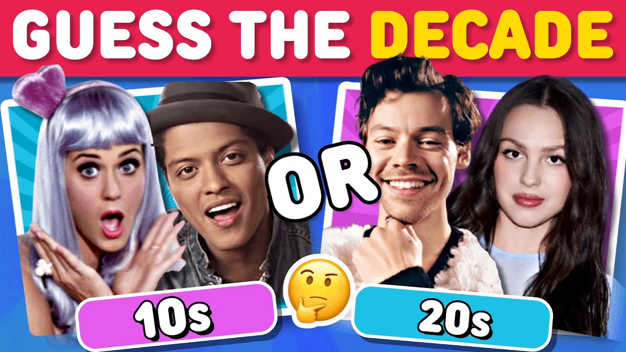 GUESS THE CORRECT DECADE BY THE SONG 🎤 🤯 | Music Quiz