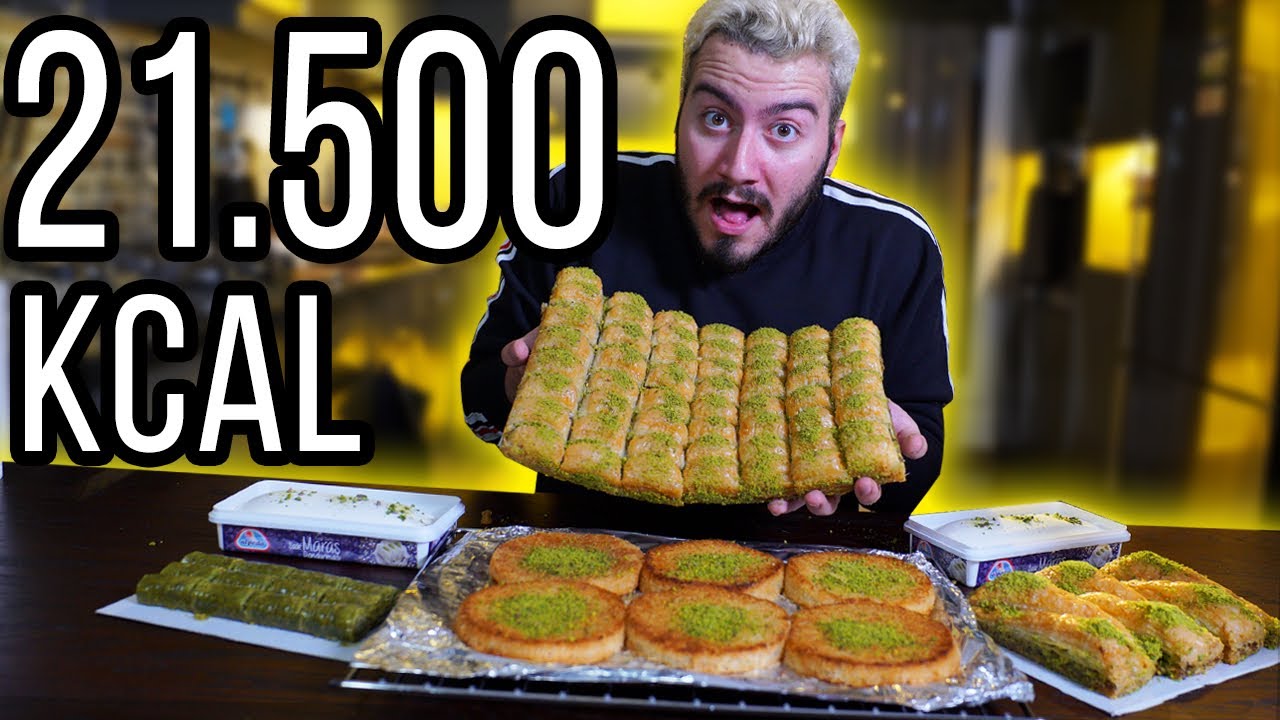 21.500 KALORİ TATLI BAKLAVA YEDİM #ÇılgınMutfak