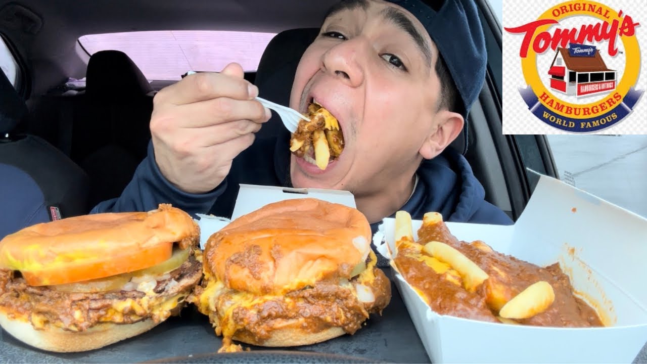 Original Tommy's Mukbang - Chili Cheese fries, Chili Cheeseburger