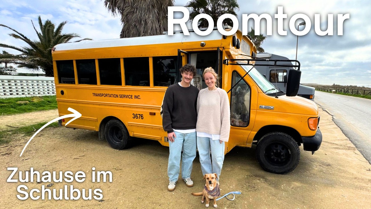 Vom Schulbus zum TRAUM-CAMPER 🚌 | Roomtour bei Simon & Dana im Campervan