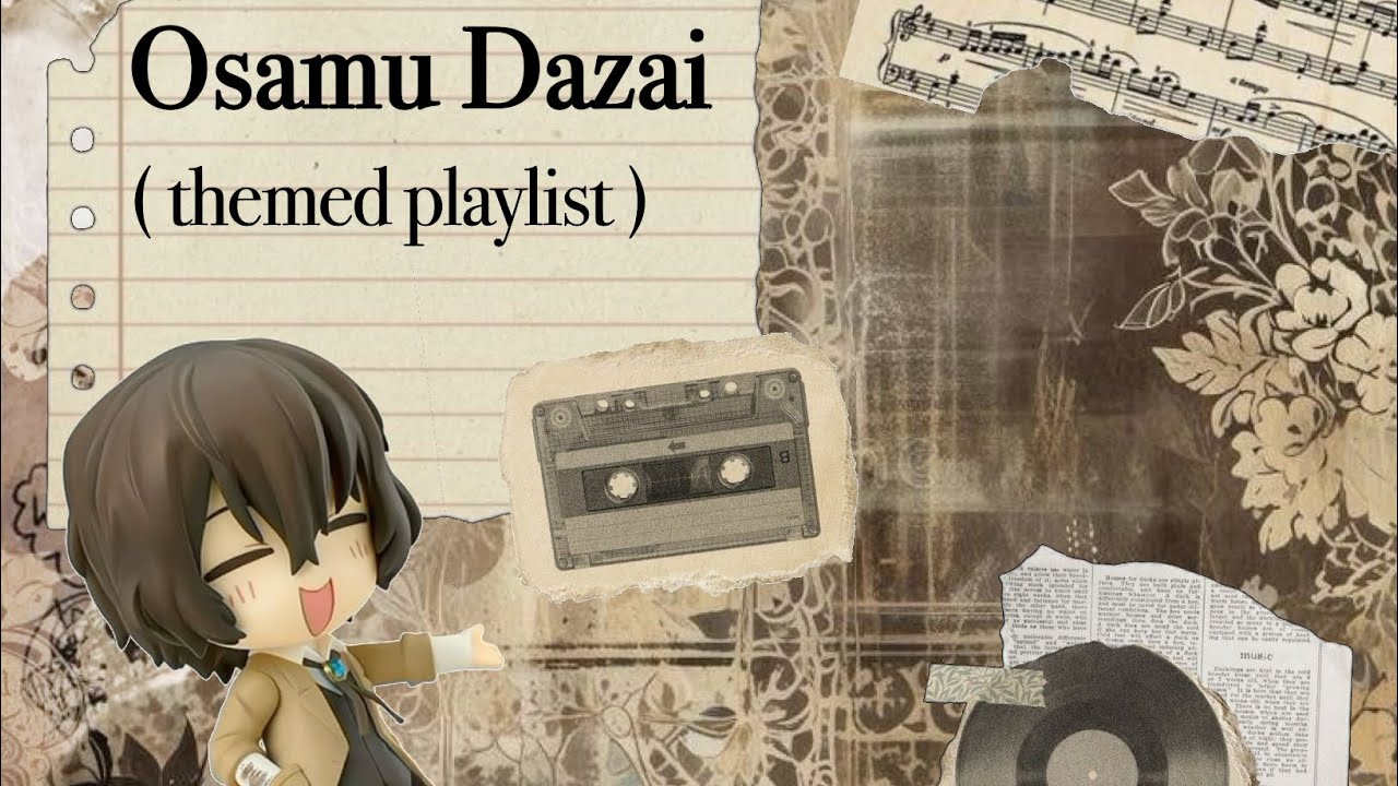 - ,, [ Short ] BSD Dazai themed playlist .ᐟ ( with english voice-lines ) ⋆.˚