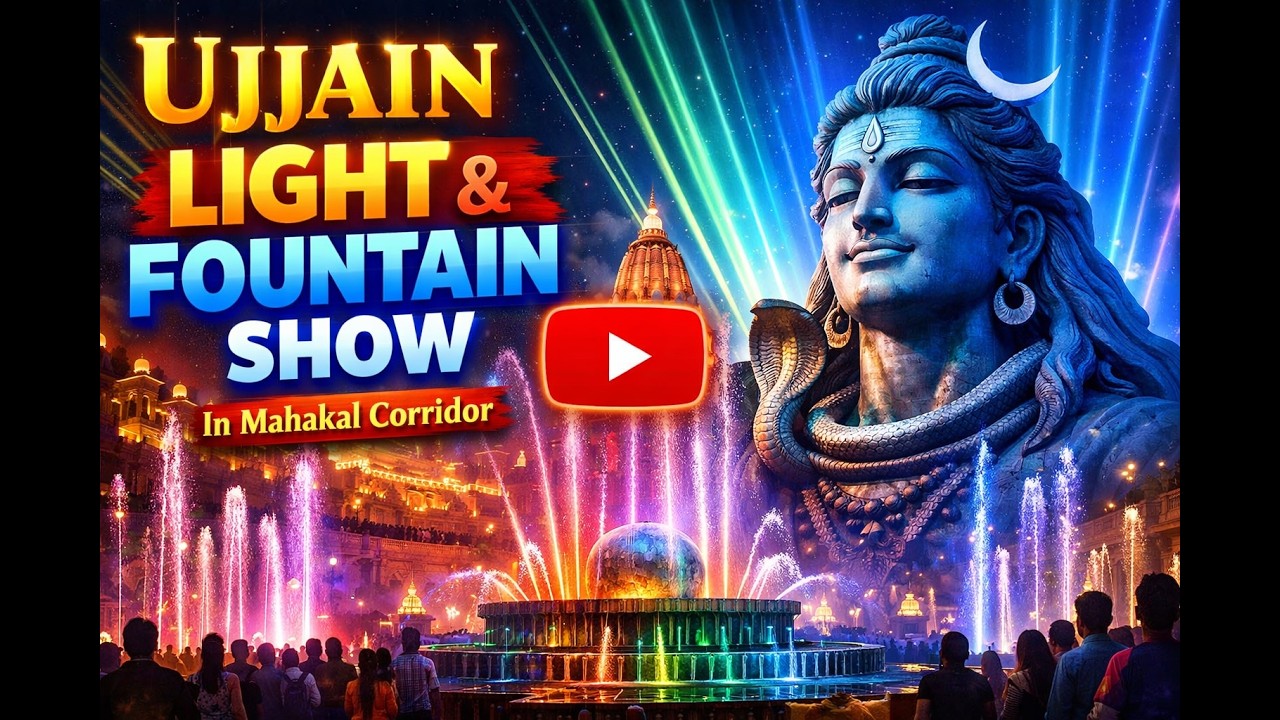 Mahakal Corridor Light & Fountain Show at Night | Divine View of Shri Mahakal Corridor