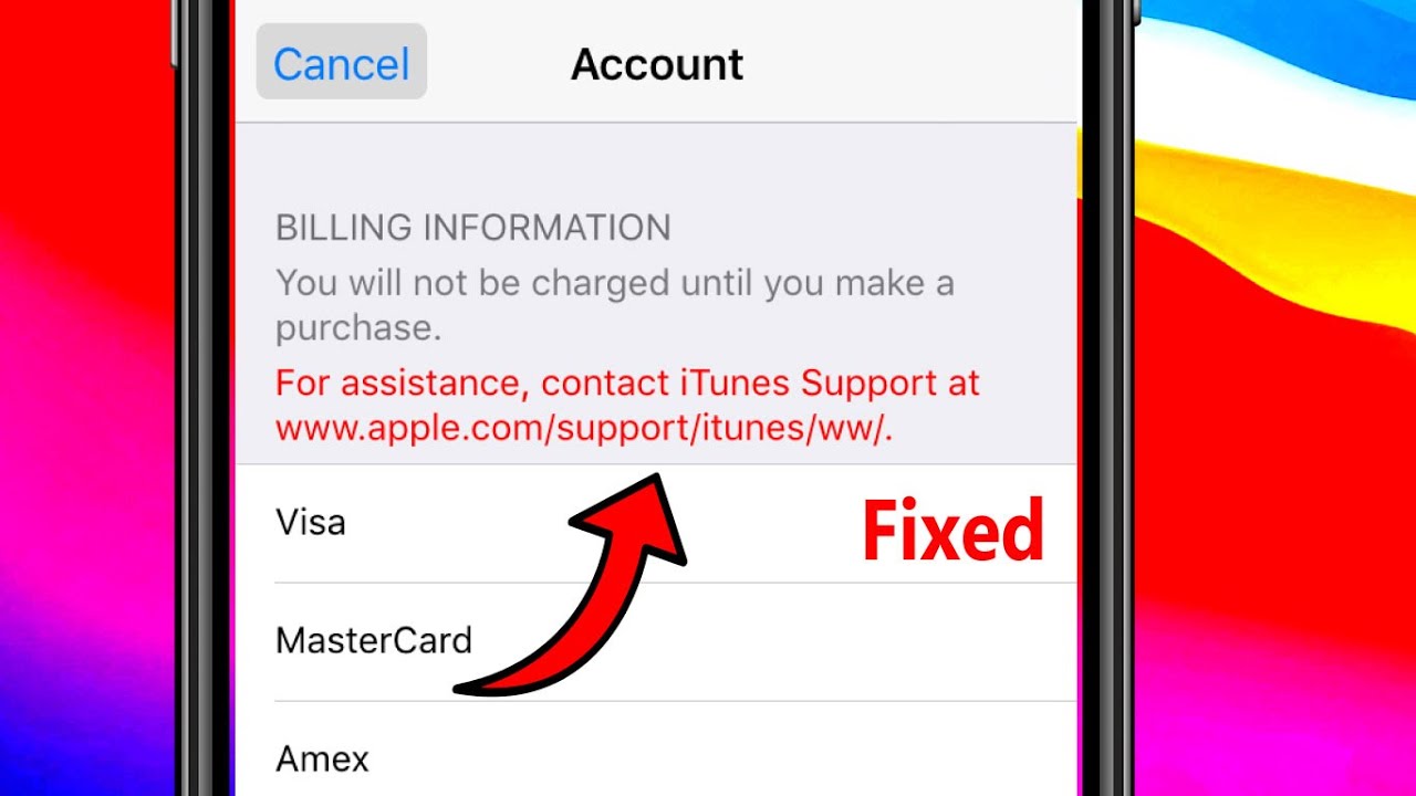 For assistance contact iTunes support at www.apple.com/support/itunes/ww/