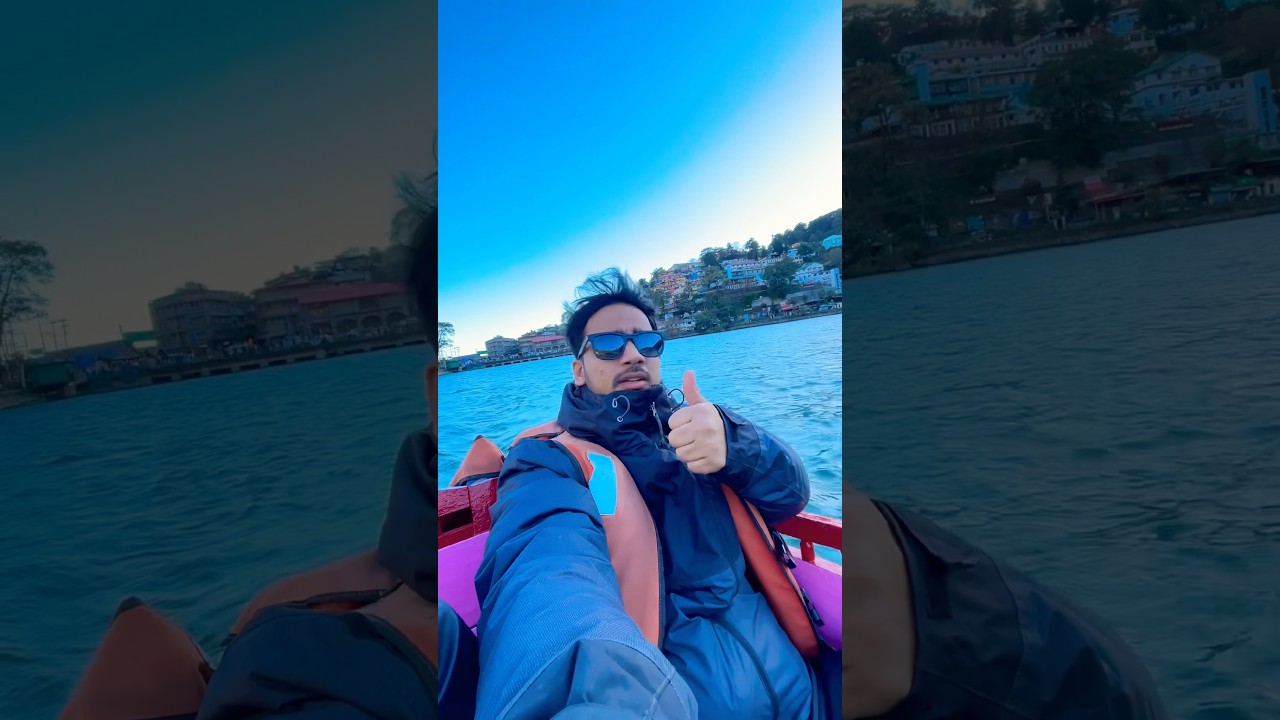 Nainital me boat ride 
