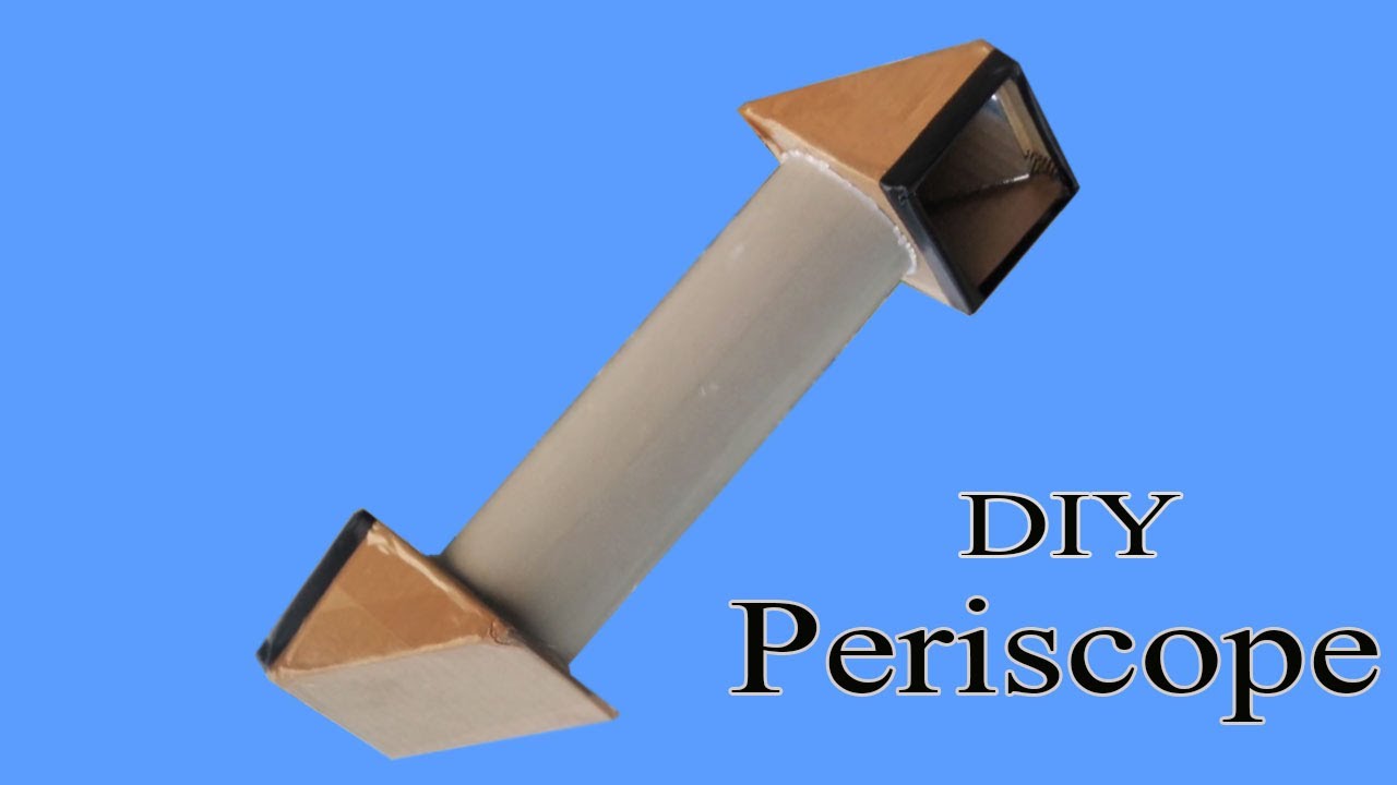 How to make simple periscope from cardboard and pvc pipe | DM