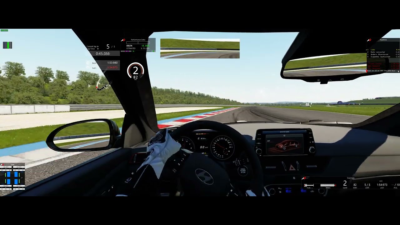 Luke on board Hyundai i30N 2019 -  Most 2024 - 1:53.7