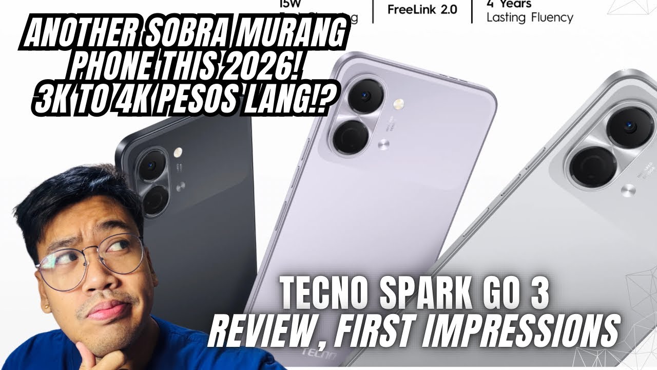 TECNO SPARK GO 3 REVIEW AND FIRST IMPRESSIONS: NEW BUDGET PHONE NA SOBRA SULIT DIN NG SPECS!
