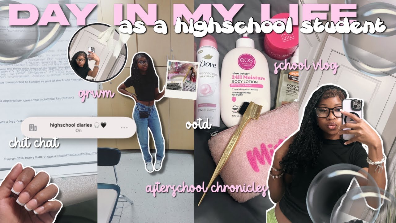 DAY IN THE LIFE AS A HIGHSCHOOL STUDENT🌸🎧|| grwm, school vlog, afterschool chronicles, ft. lulu life
