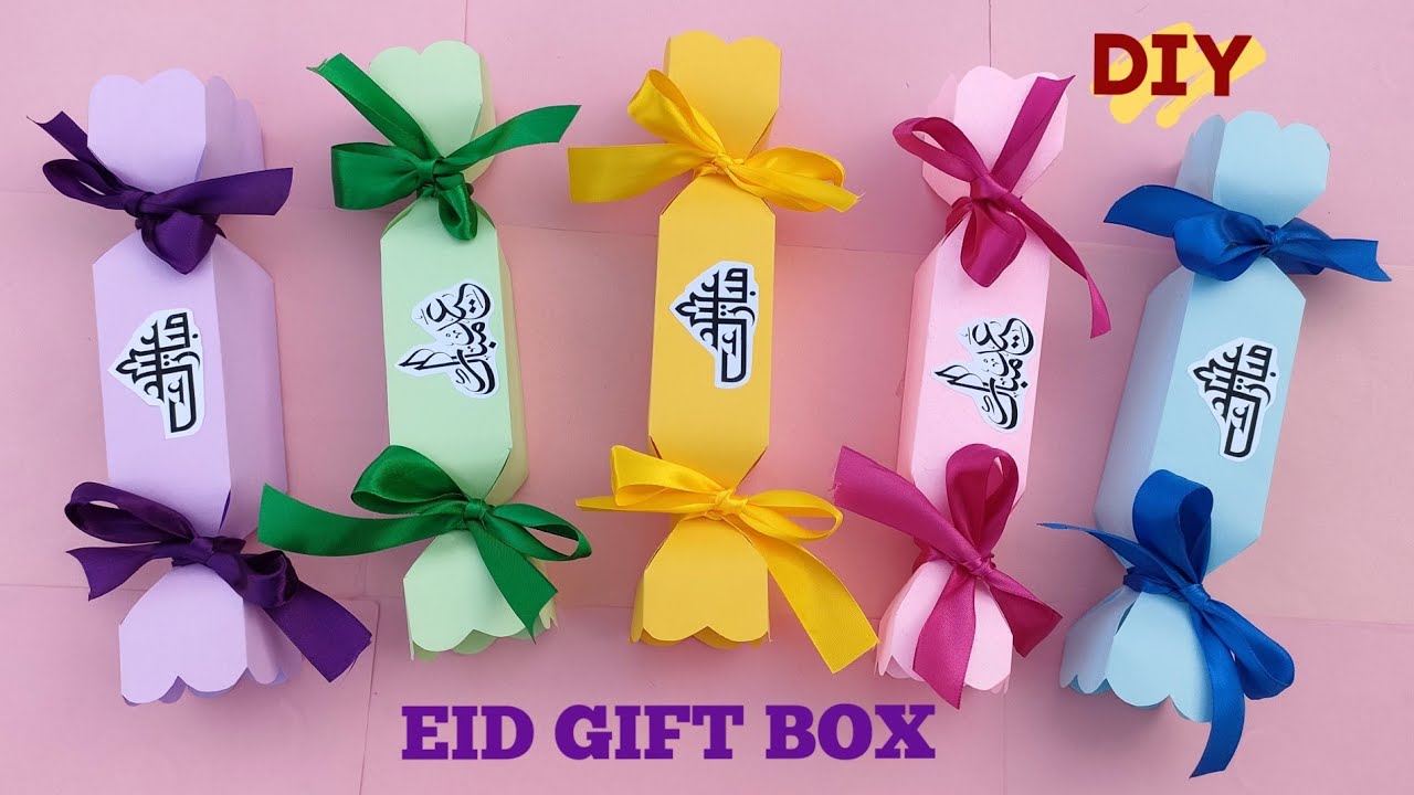 DIY Paper Eid Favour Box/How to Make a Paper Box for Eid/Gift Box Tutorial/Paper Craft Idea