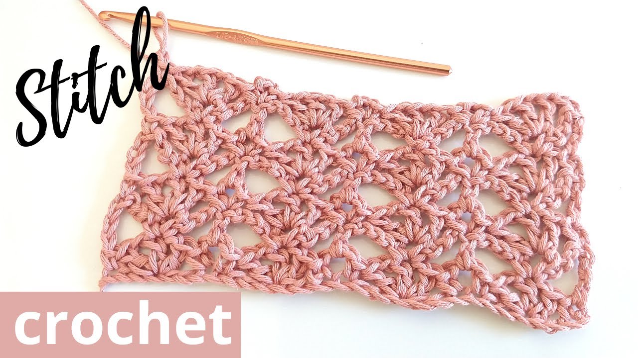 Punto crochet calado para tejer múltiples proyectos de ganchillo # 93