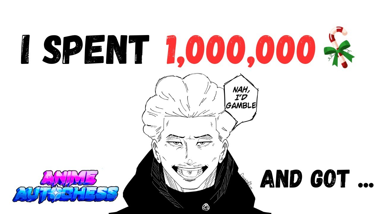 I Spent 1,000,000 Candy Cane In The Winter Banner | Anime Auto Chess