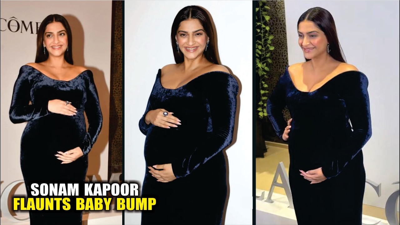 Sonam Kapoor Flaunts Baby Bump | Sonam Kapoor Walks Gracefully Flaunting Her Adorable Baby Bump