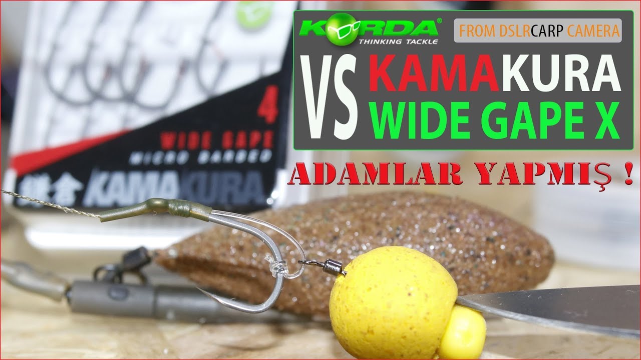 *** CARP FISHING HOOKS - KORDA WIDEGAPE X vs KAMAKURA ***