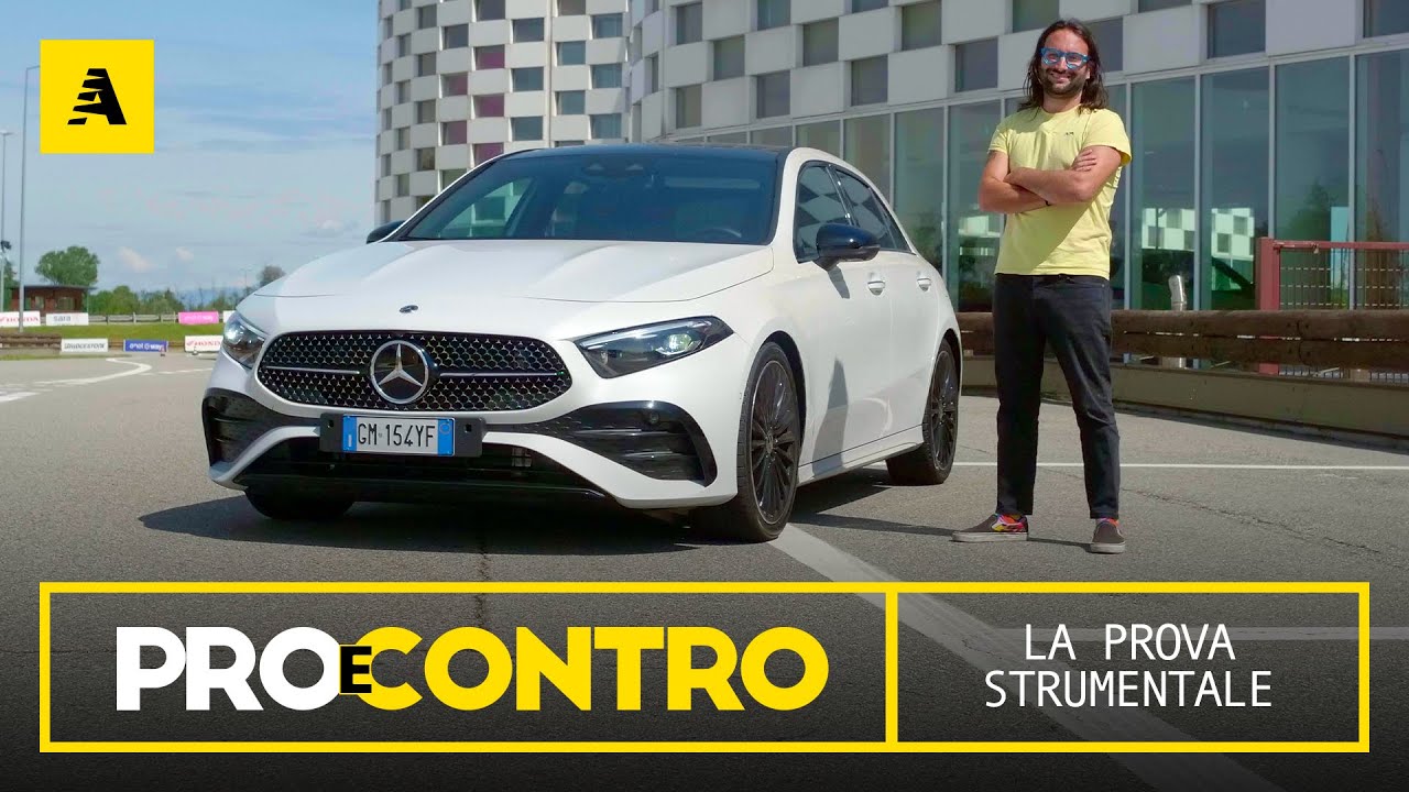 Mercedes CLASSE A restyling 2023 (meglio di una A3?) | PROVA STRUMENTALE - PRO e CONTRO