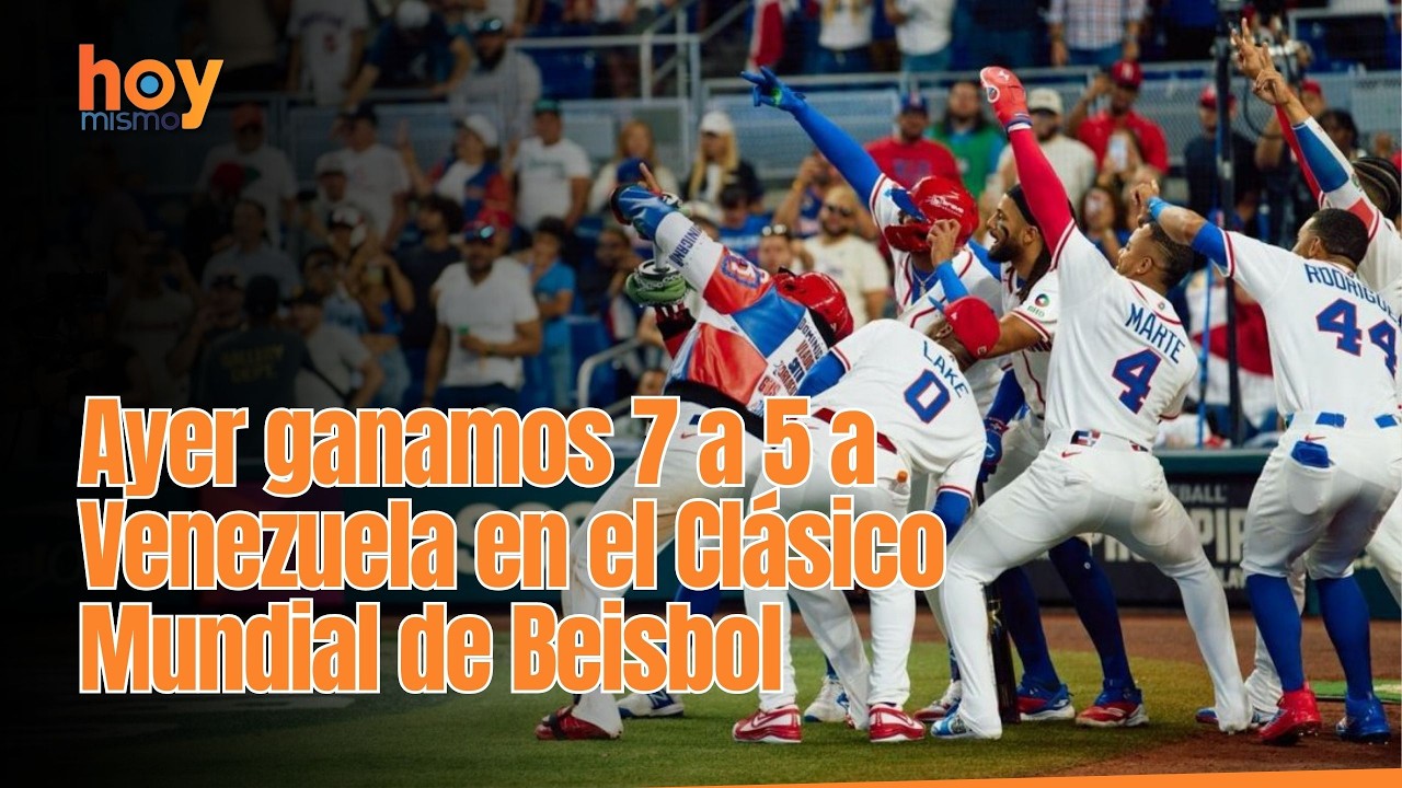 Ayer ganamos 7 a 5 a Venezuela en el Clásico Mundial de Beisbol