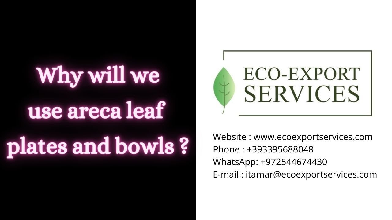 Why will we use areca leaf plates and bowls ?