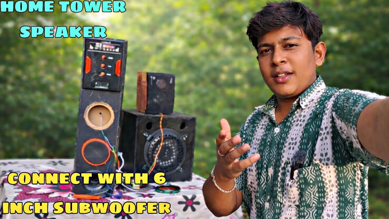 Home tower speakers se 6inch ll subwoofer and ll 4inch specker can play?😱