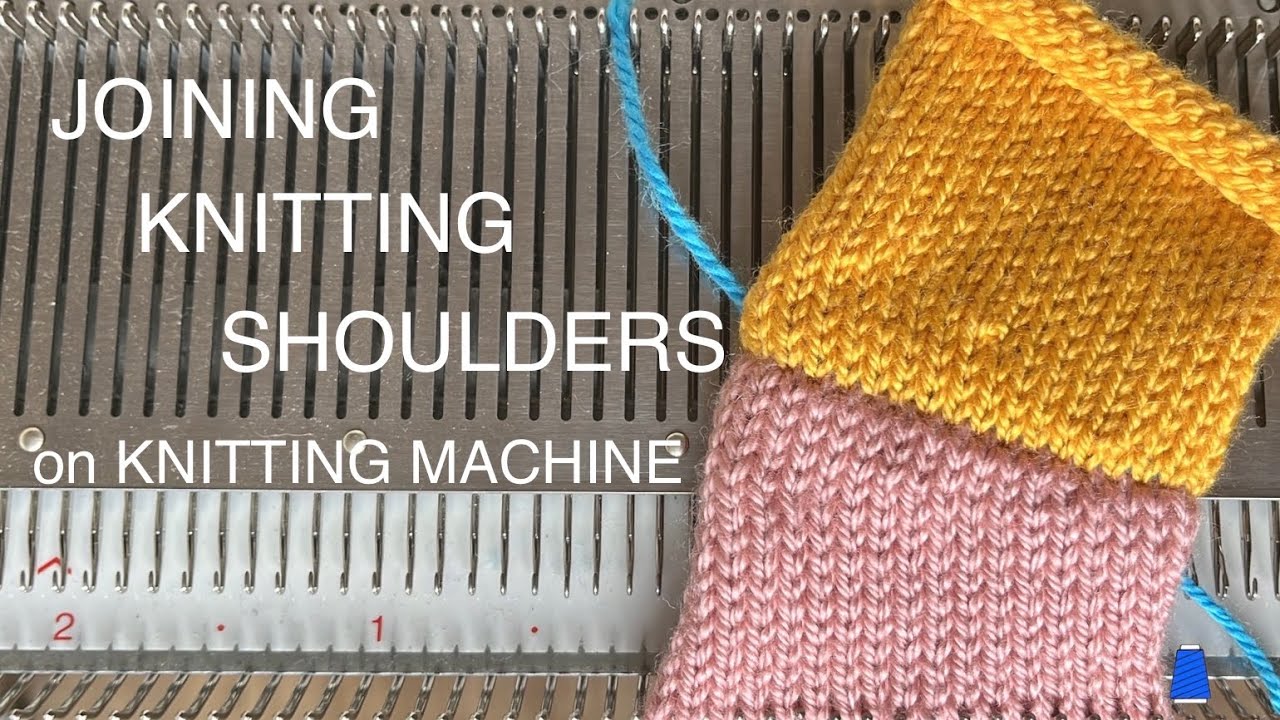 Joining knitting shoulders on a knitting machine | Zszywanie ramion swetra na maszynie dziewiarskiej