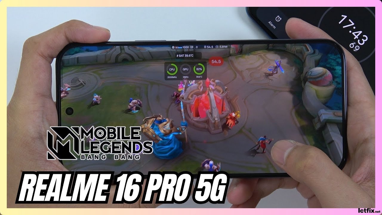 Realme 16 Pro 5G Mobile Legends Gaming Test MLBB | Dimensity 7300 Max | 144Hz AMOLED Performance