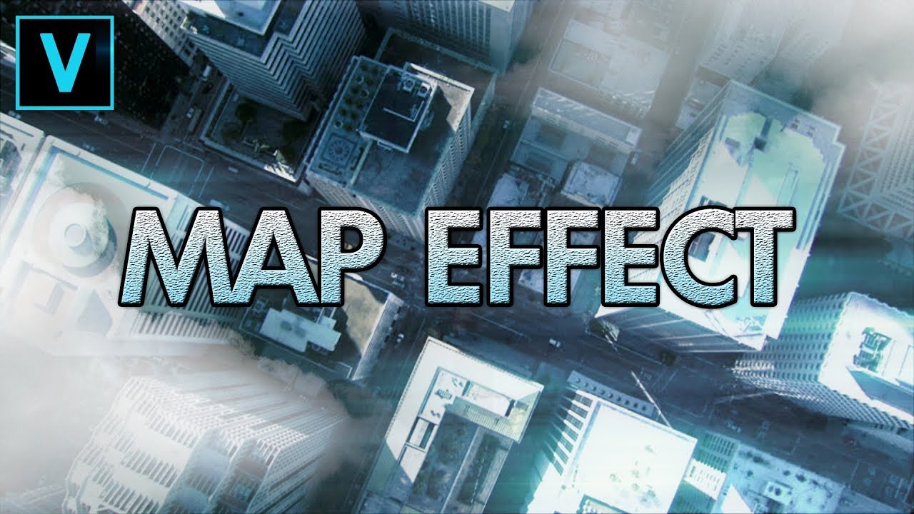 Vegas Pro 15: How To Make A Map/Fake Drone Effect - Tutorial #256