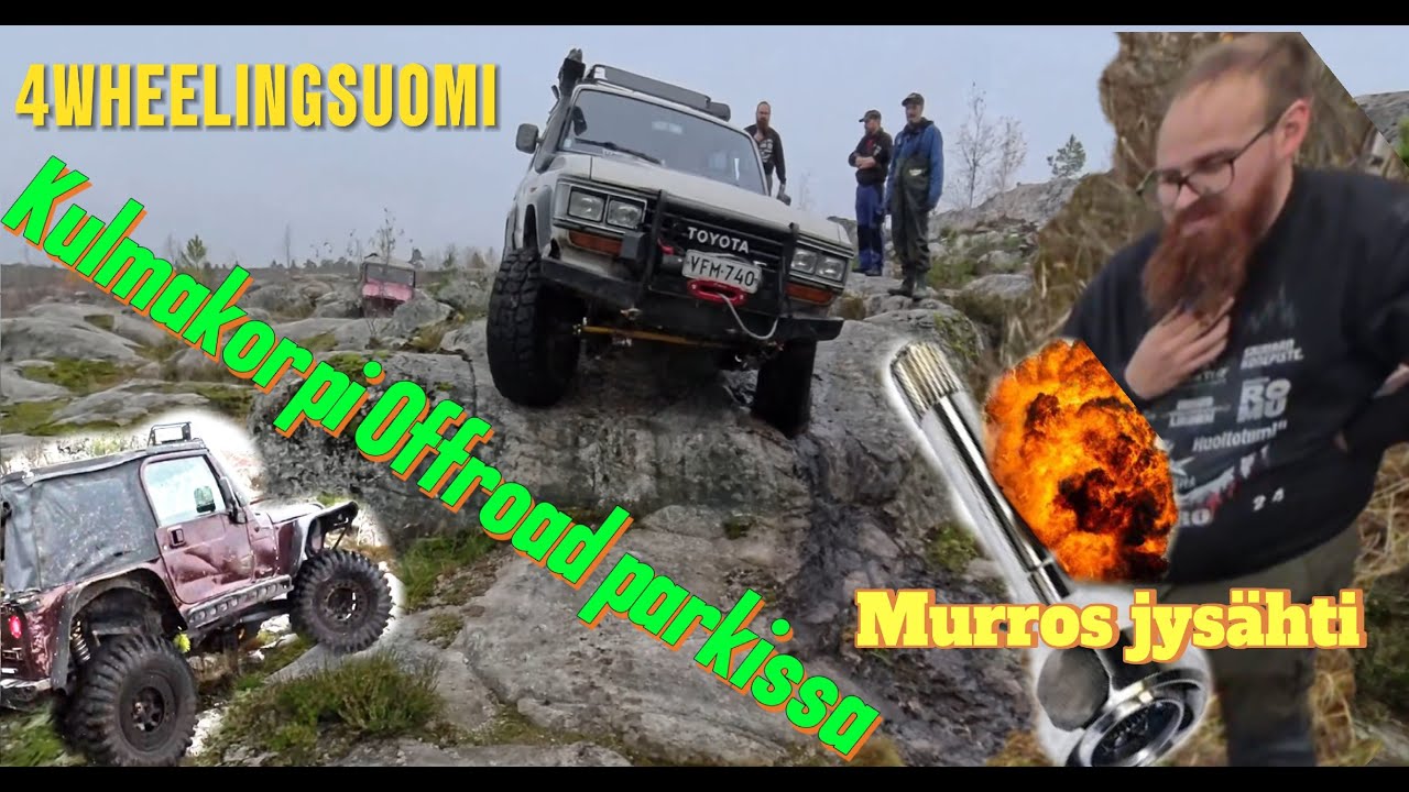 Me laitettiin Toyota kunnon kallio offroad testiin | Vetonivel säpäleiksi | Kulmakorpi offroad park