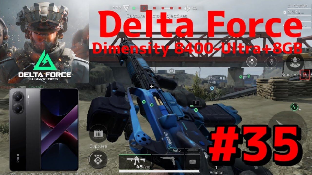 Delta Force Mobile#35 : Poco X7 Pro Dimensity 8400-Ultra+8GB 2K 60fps