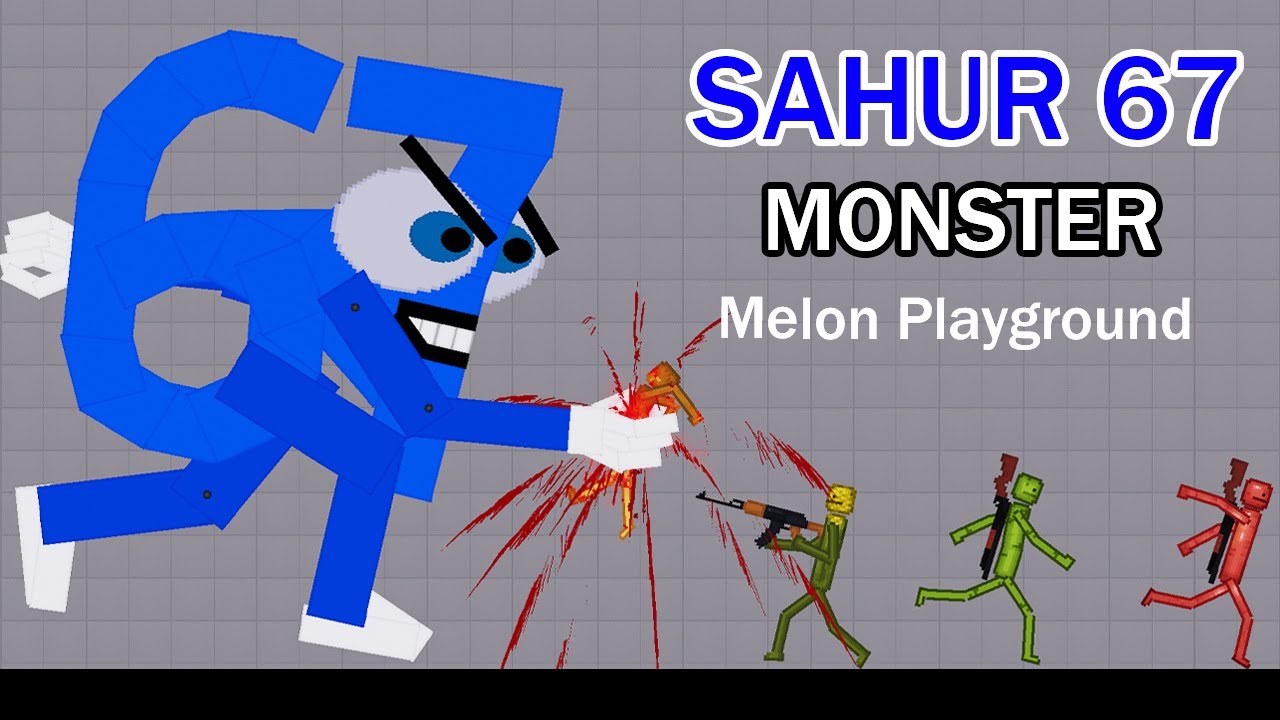 I Turned Melon Human Into SAHUR 67 MONSTER In - People Playground