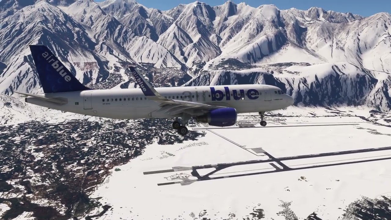 MSFS2020 - from ISLAMABAD to SKARDU try to simulated real flight PA251