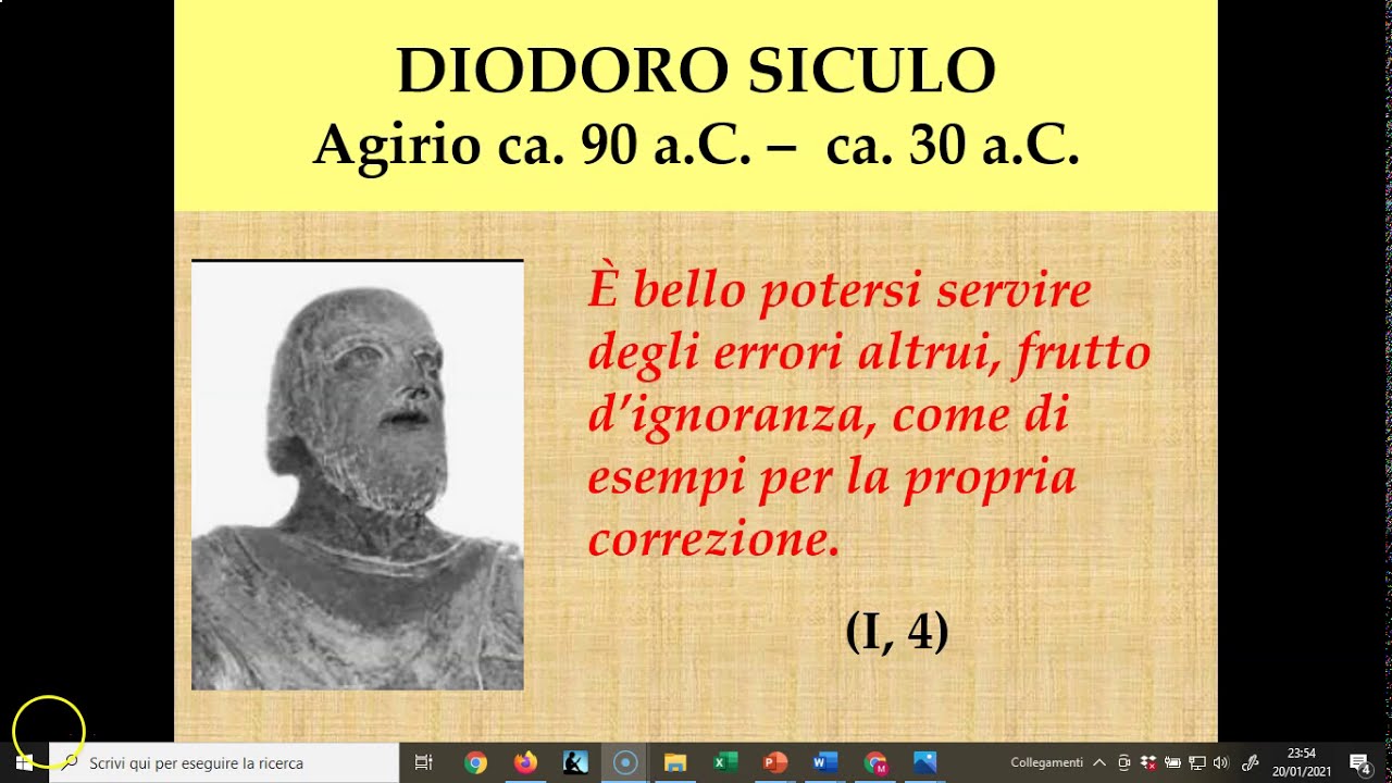 DIODORO SICULO - LA VITA E L'OPERA