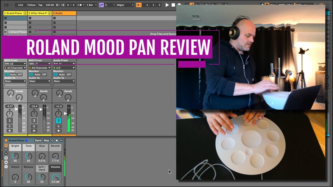 Обзор электронного хэндпана Roland Mood Pan &mdash; электронный хэндпан с MIDI и Ableton Live