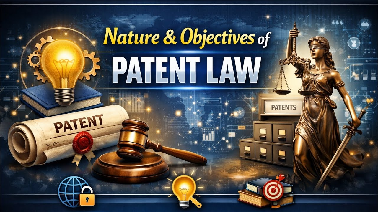 Nature & Objectives Of Patent Law l Intellectual Property. 