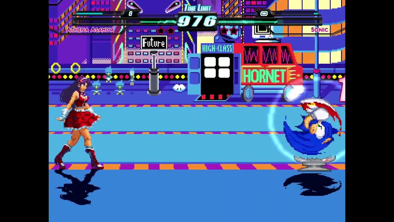 M.U.G.E.N. Athena Asamiya 2003 XI Battles - CvTW Sonic (SeanAlty)