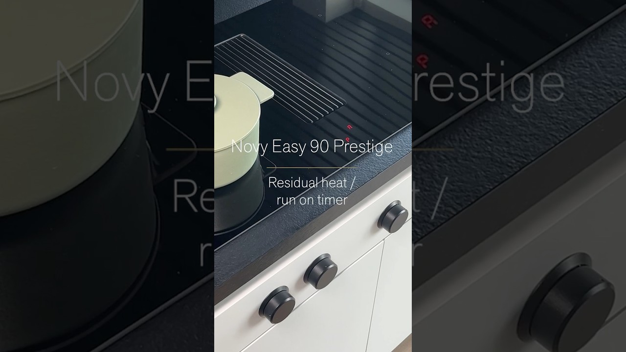 How does the Novy Easy 90 Prestige indicate residual heat?