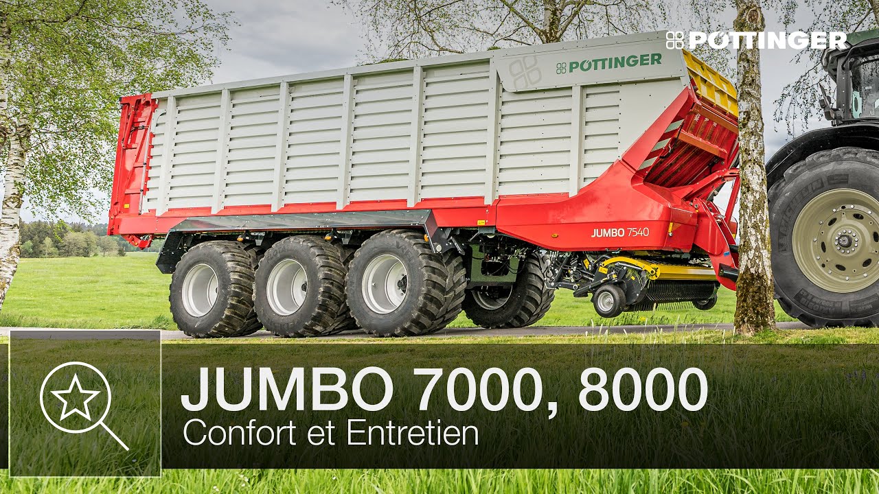 Remorques autochargeuses JUMBO de PÖTTINGER – Confort et entretien