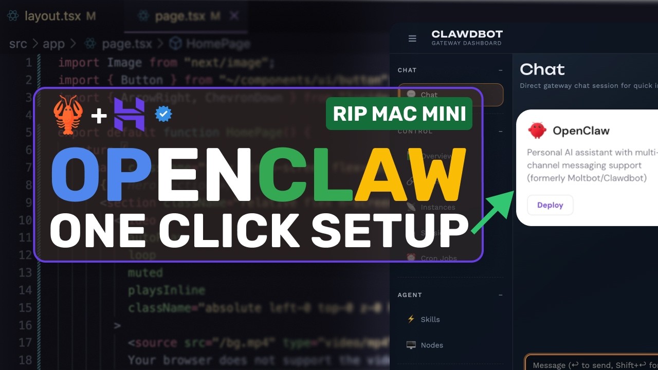 СУПЕР OpenClaw (НАСТРОЙКА В ОДИН КЛИК): Прощай, Mac Mini! Это СУПЕРДОСТУПНЫЙ вариант OpenClaw.