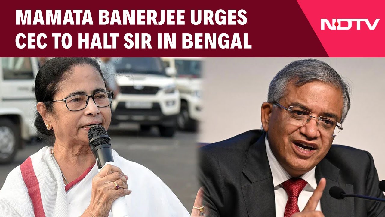West Bengal News | Mamata Banerjee Urges CEC To Halt SIR In Bengal, Warns Of Mass Disenfranchisement