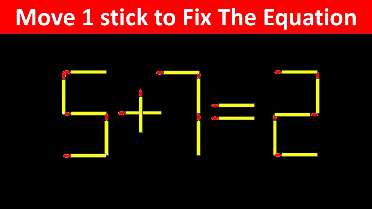 Brain Test - Improve IQ - Fix The Equation #matchstickpuzzle #simplylogical #braintest