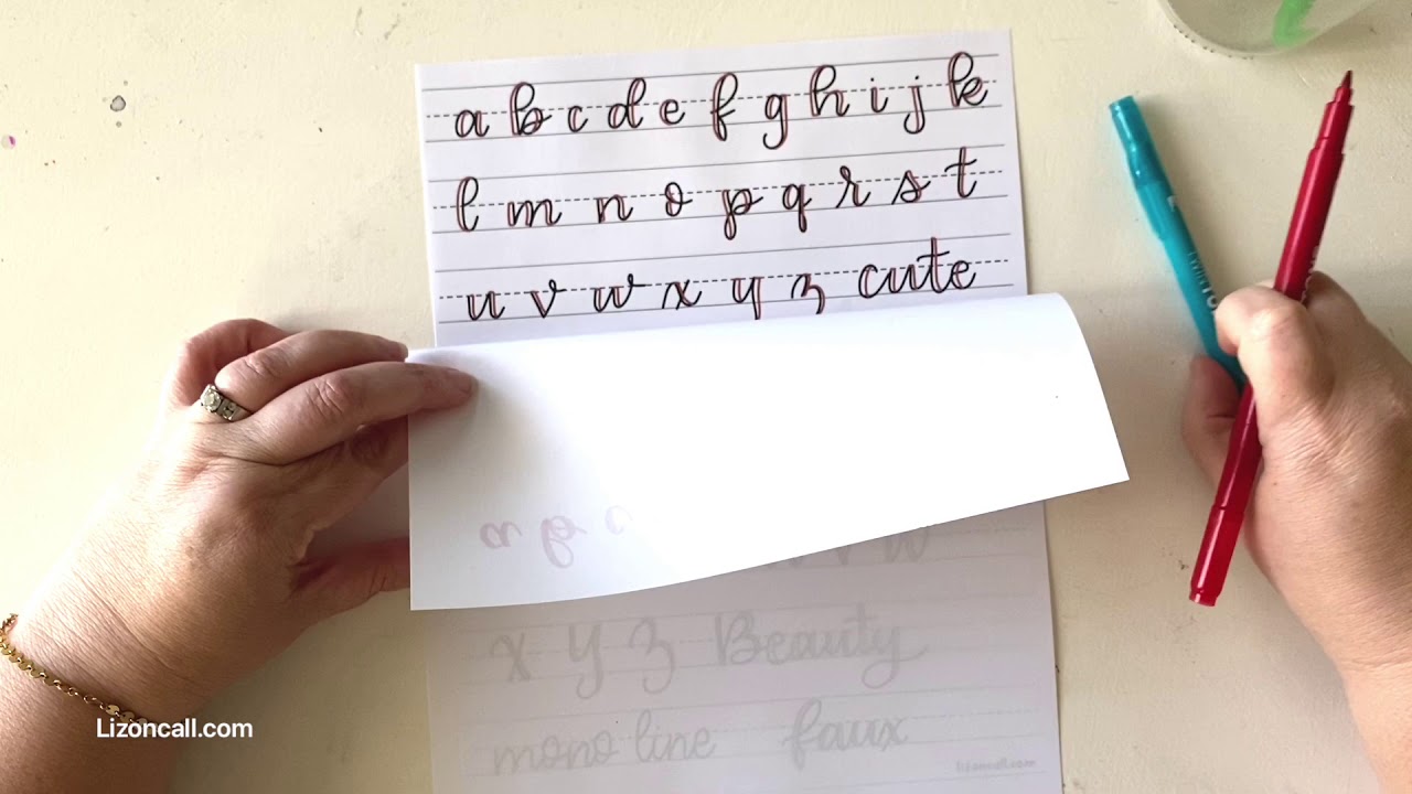 How to do Faux Calligraphy