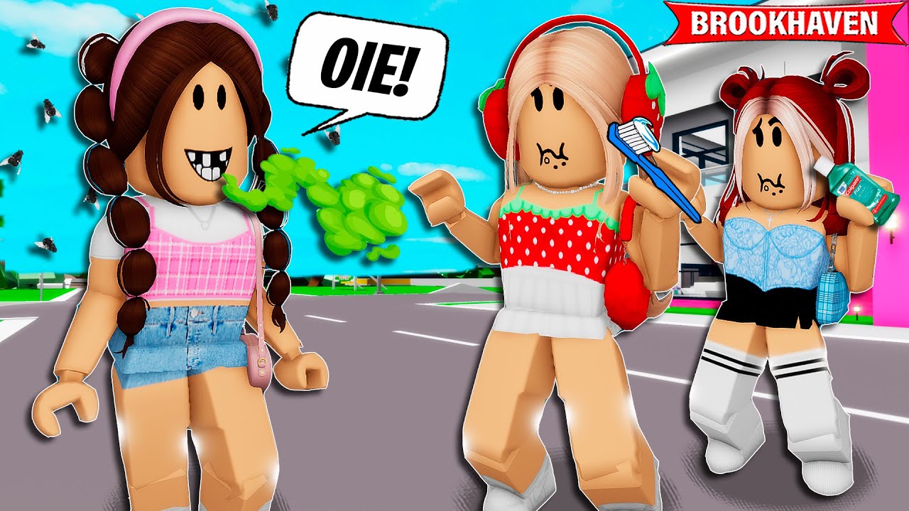 A MENINA que NÃO GOSTAVA de ESCOVAR os DENTES | Historinhas Brookhaven Roblox Bibi e Lud