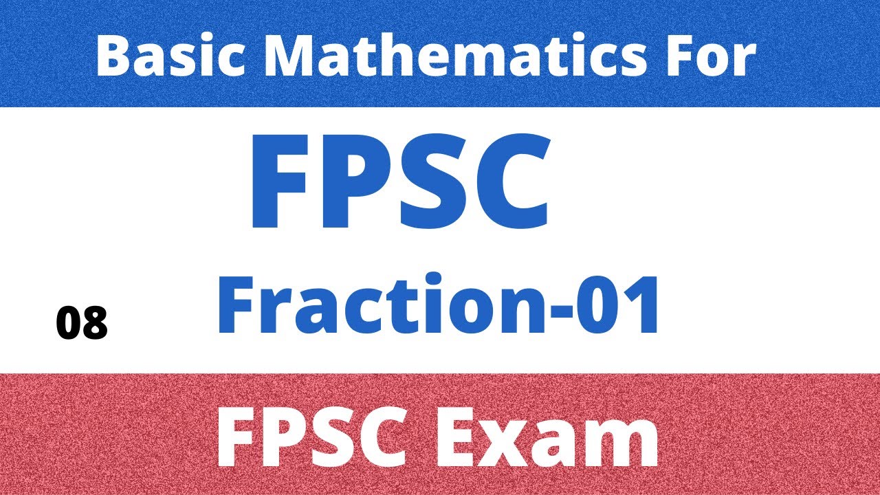 Basic Mathematics for FPSC 08||FPSC Math|| Math for FPSC Exams||#Connect With Future