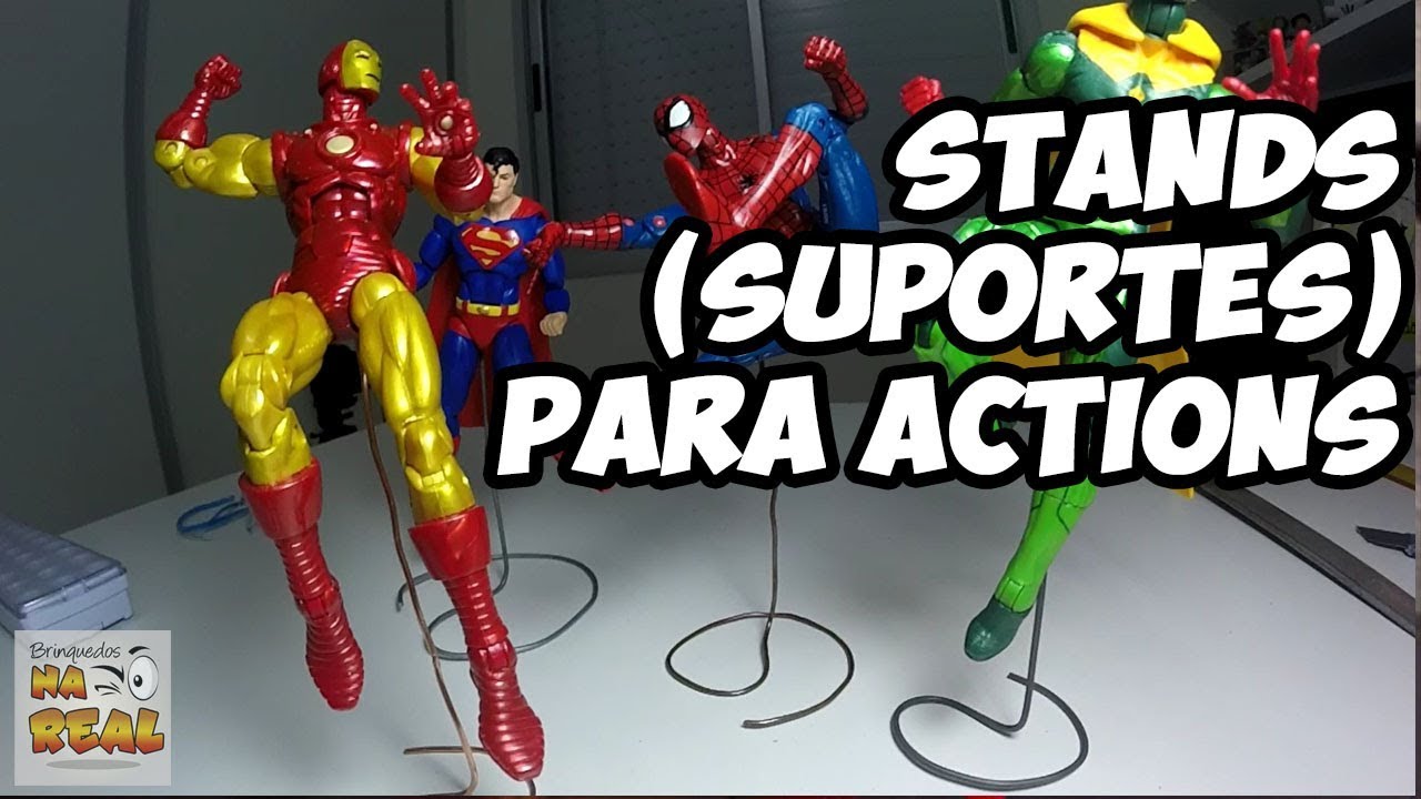 DIY #19: - Stands (Suportes) Para Action Figures - Faça Você mesmo